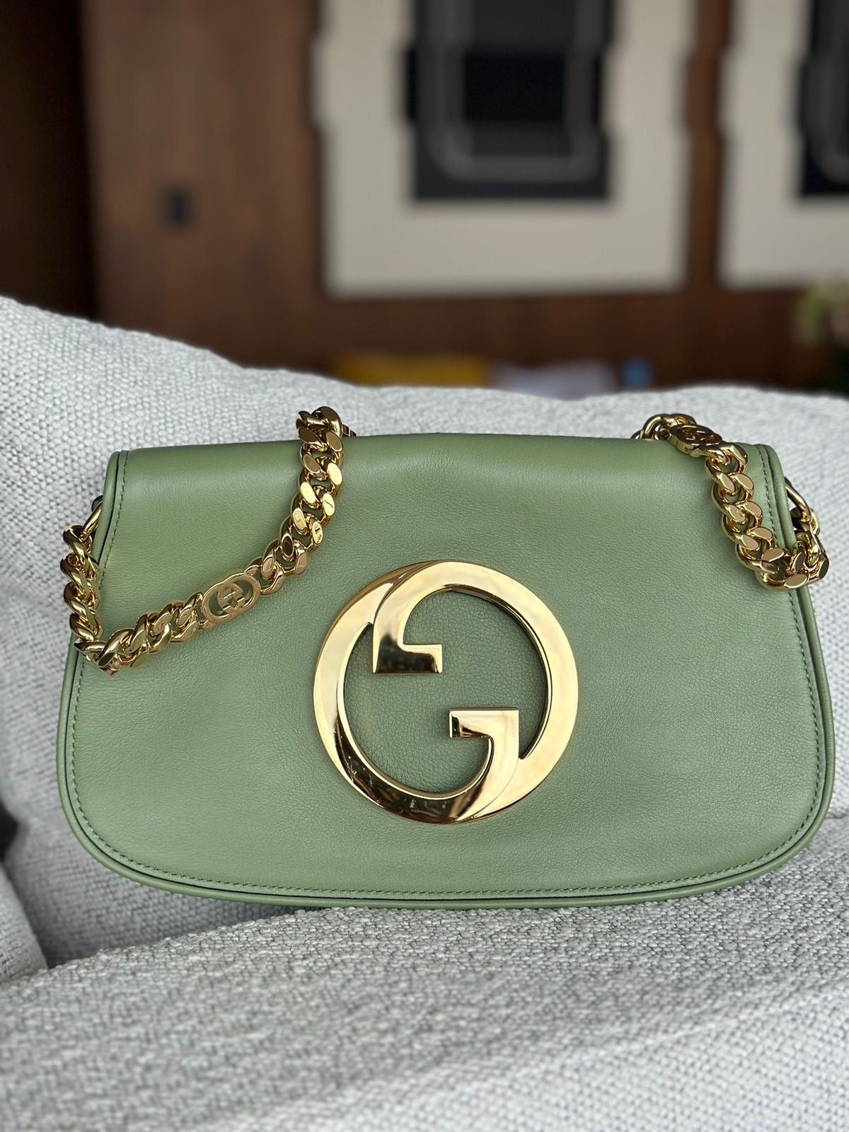 Bolsa Gucci Bamboo Bege c/ Detalhes Dourados – Peguei Bode