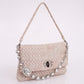 Bolsa Miu Miu Iconic Crystal Flap Gelo