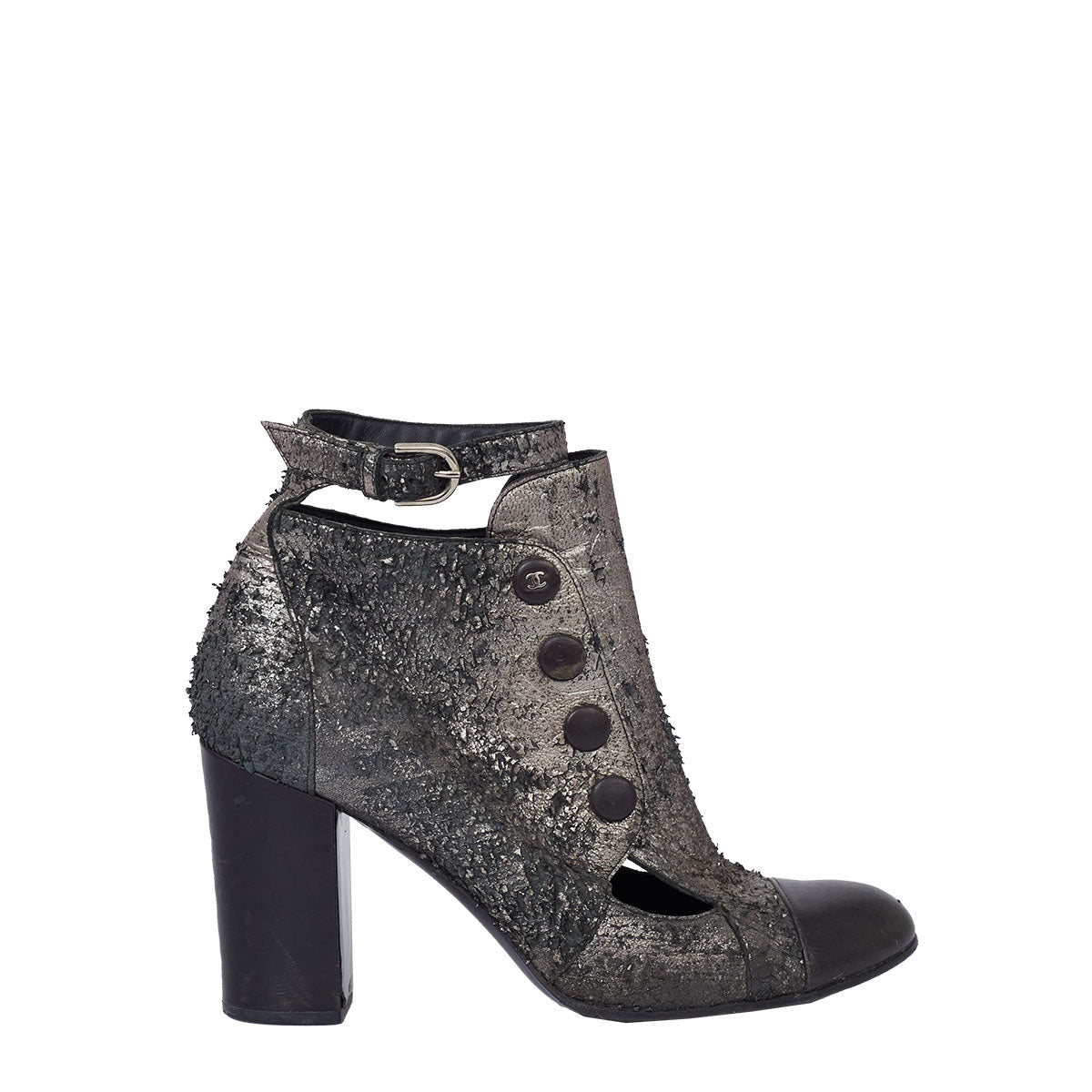 Ankle Boot Chanel Snakeskin Tam. 39,5 Br