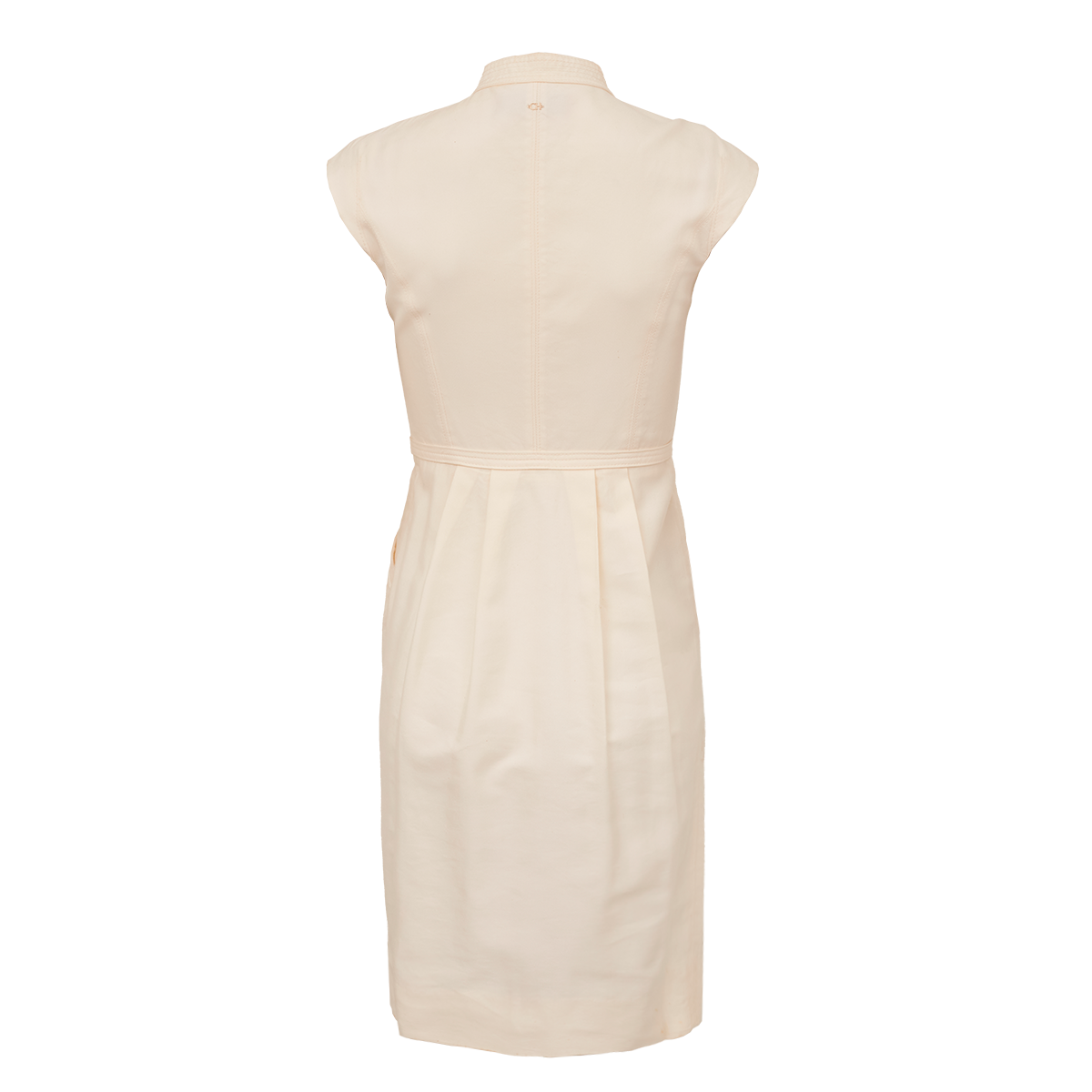 Vestido Carolina Herrera Denim Off White Tam. 38 Br