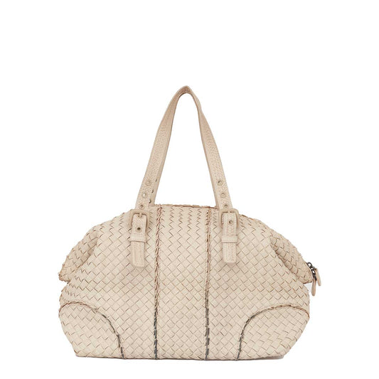 Bolsa Bottega Veneta Fringe Seam Branca