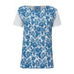 Blusa Prada Branca com Flores Tam. P Br