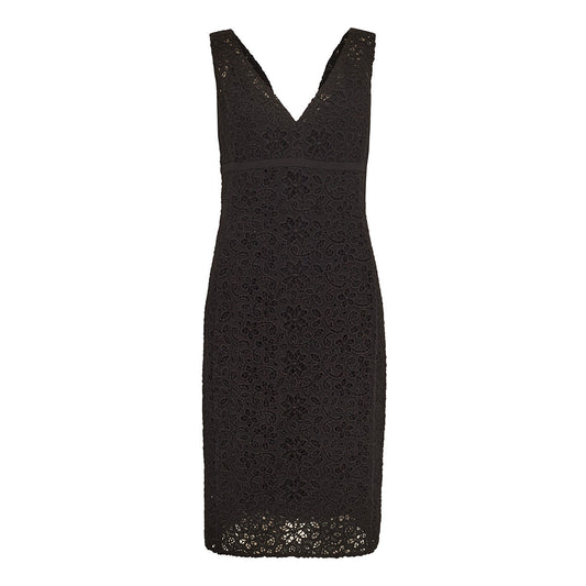 Vestido Prada Midi Preto de Renda TAM. 40 BR