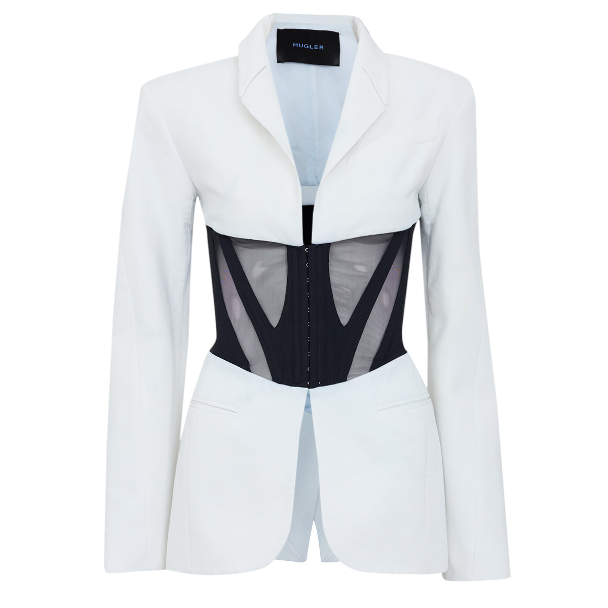 Blazer Mugler Branco Tam. 34 Br