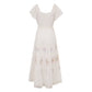 Vestido loves Shack Fancy Branco com flores TAM. P BR