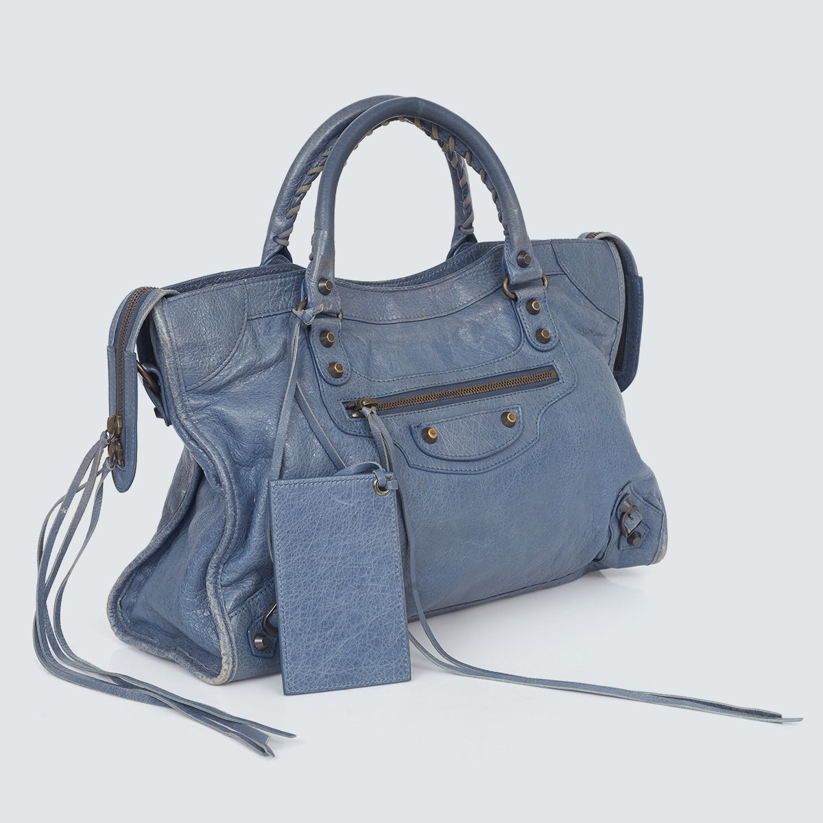 Bolsa Balenciaga Motocross Azul