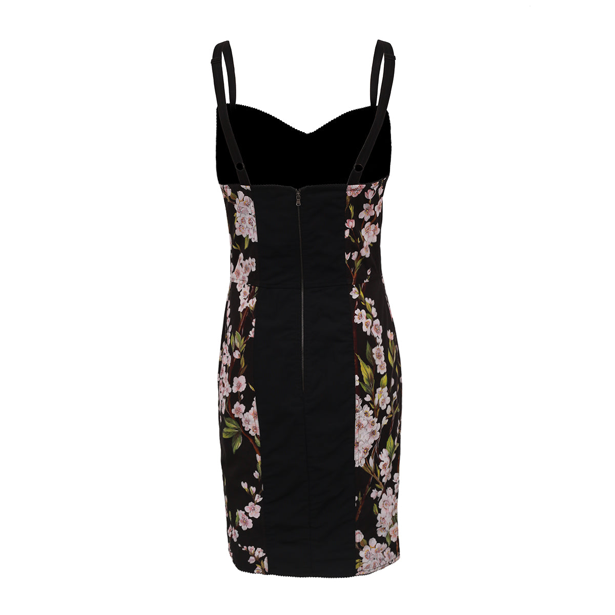 Vestido Escada Preto Florido Tam. 38 Br