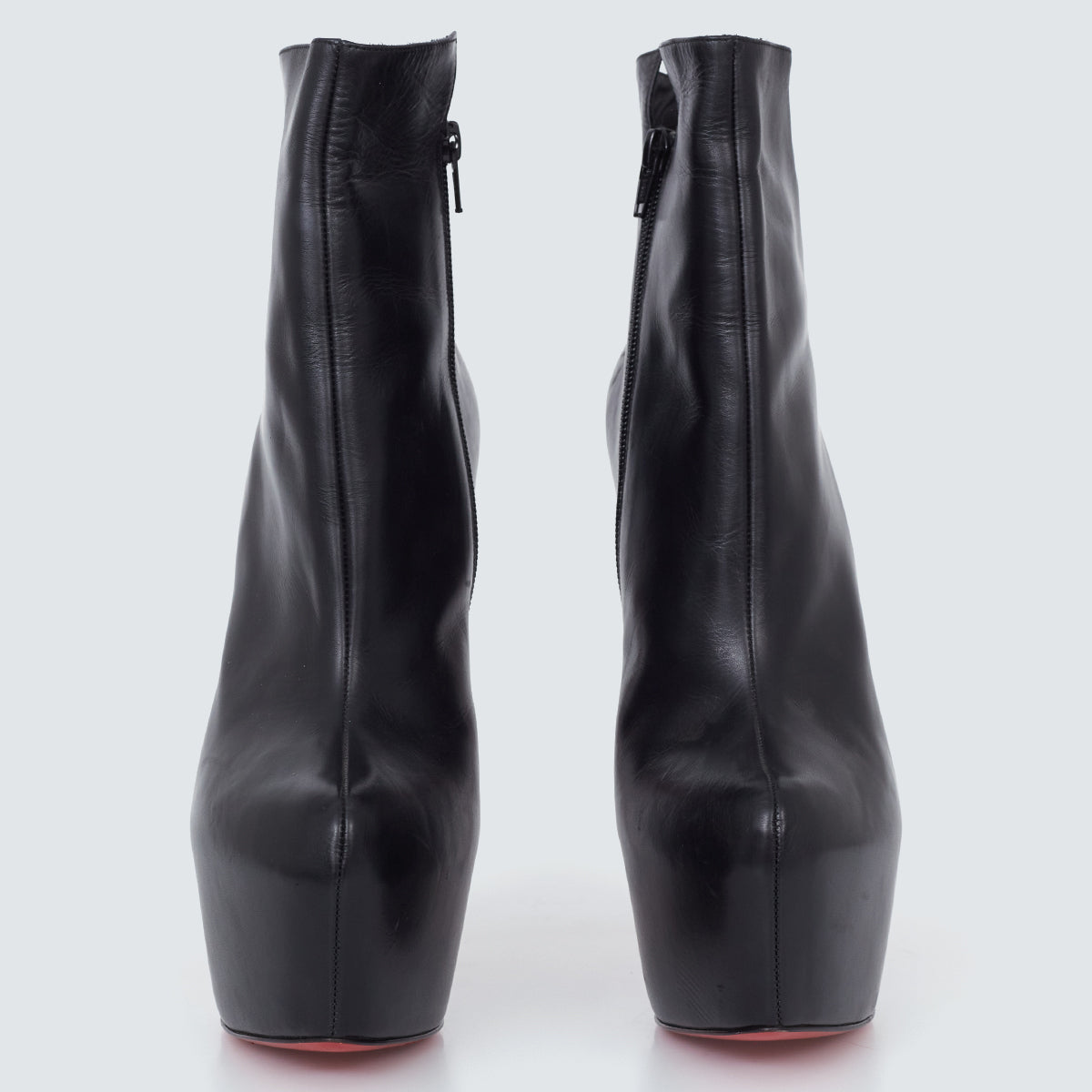 Bota Louboutin Preta Plataforma Tam. 38,5 Br