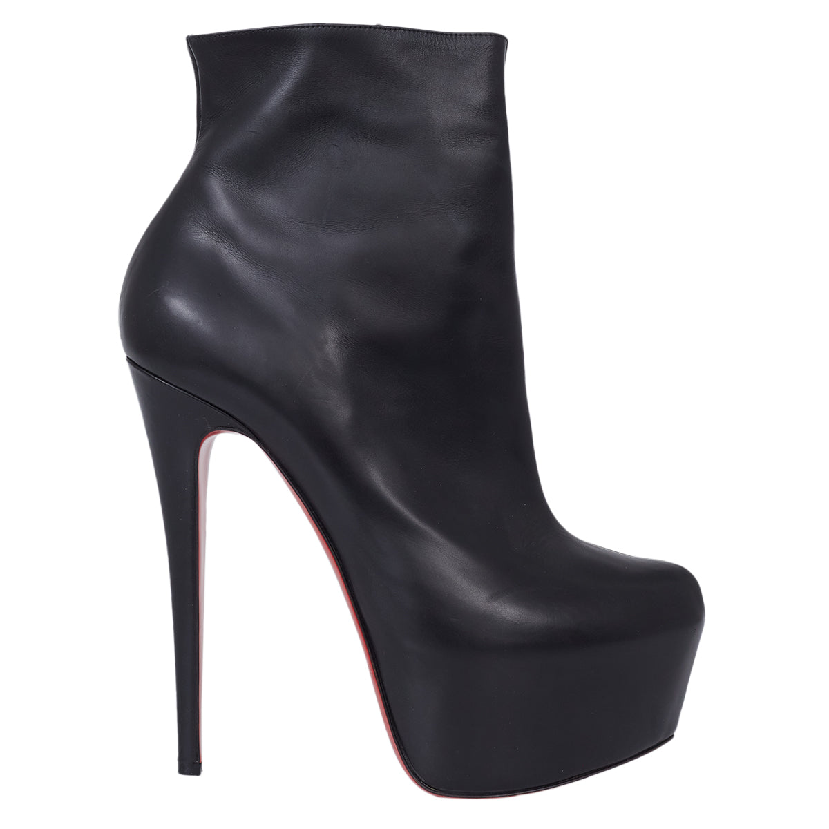 Bota Louboutin Preta Plataforma Tam. 38,5 Br