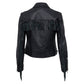 Jaqueta Saint Laurent Couro Preto Tam. P Br