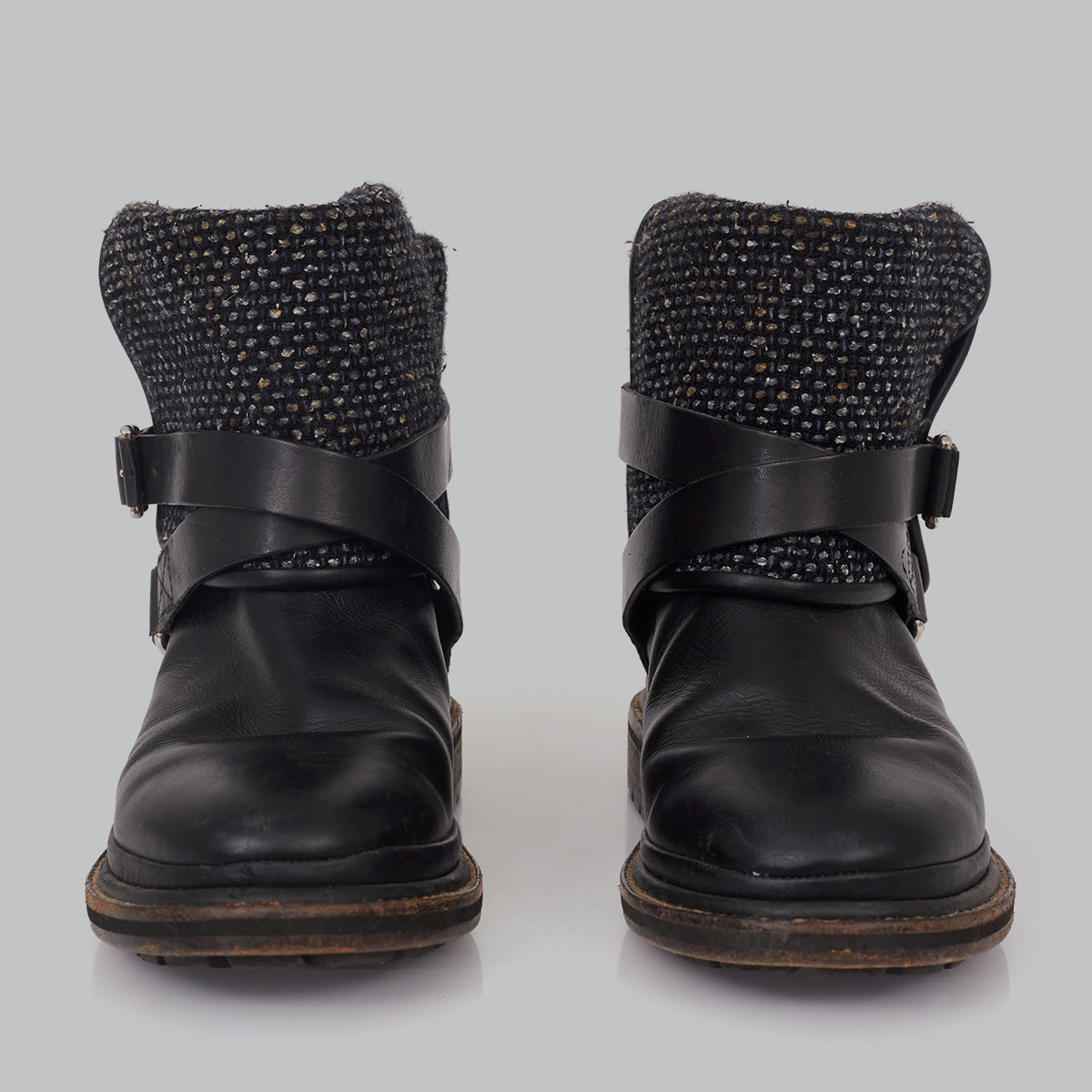 Bota Chanel Preta Tam. 36,5 Br