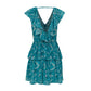 ⁠Vestido Adriana Degreas Azul Estampado TAM. P BR