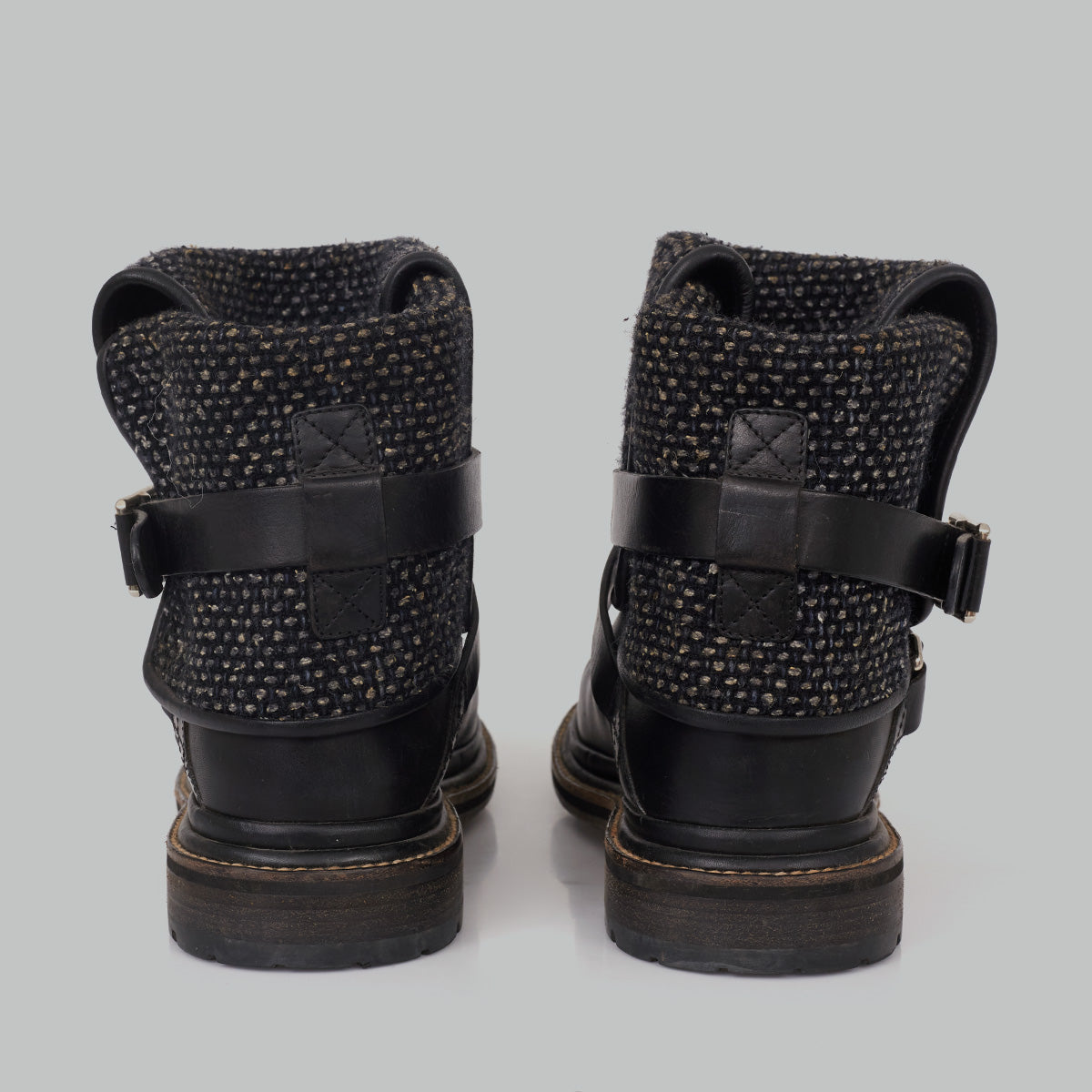 Bota Chanel Preta Tam. 36,5 Br