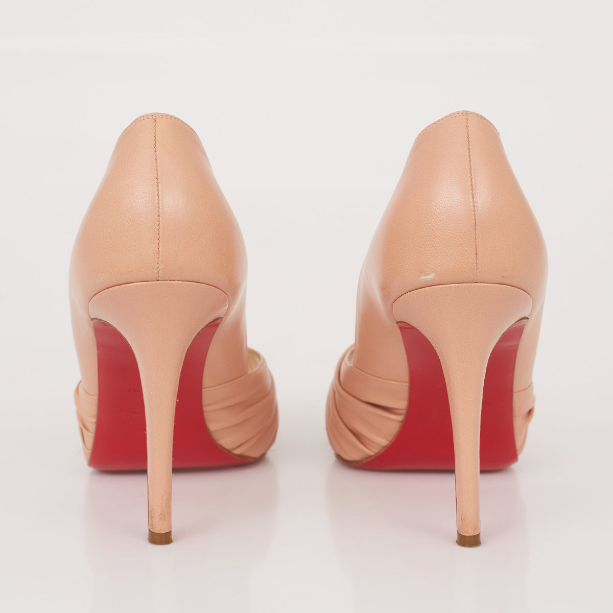 Sapato christian louboutin drapeado rosa TAM. 36,5 BR