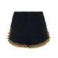 Shorts Saint Laurent preto com dourado Tam. P Br