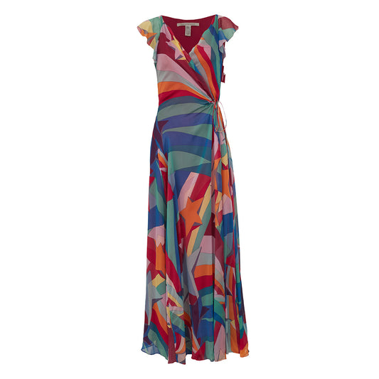 Vestido Diane Von Furstenberg Longo Estampado TAM. M BR