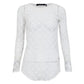 ⁠Blusa Isabel Marant Renda Branca Tam. 34 Br