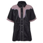 Camisa Stand Studio Couro Preto e Rosa Tam. 36 Br