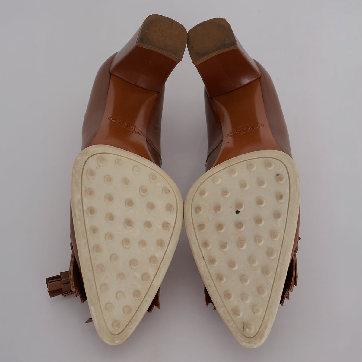 Sapato Tod’s Couro Caramelo Tam. 36 Br