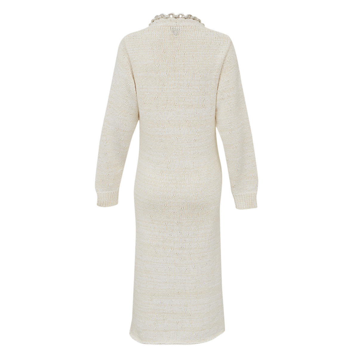 ⁠Vestido Bottega Veneta Trama Off White Tam. M Br