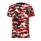 Camiseta Louis Vuitton Estampada Preto e Vermelho TAM. M BR