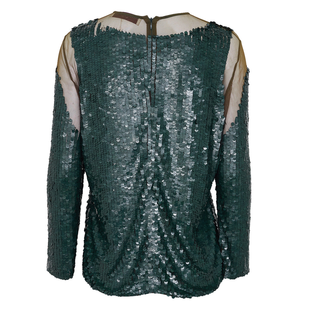 Blusa Stella McCartney Paetês  Verde Tam. 40 Br