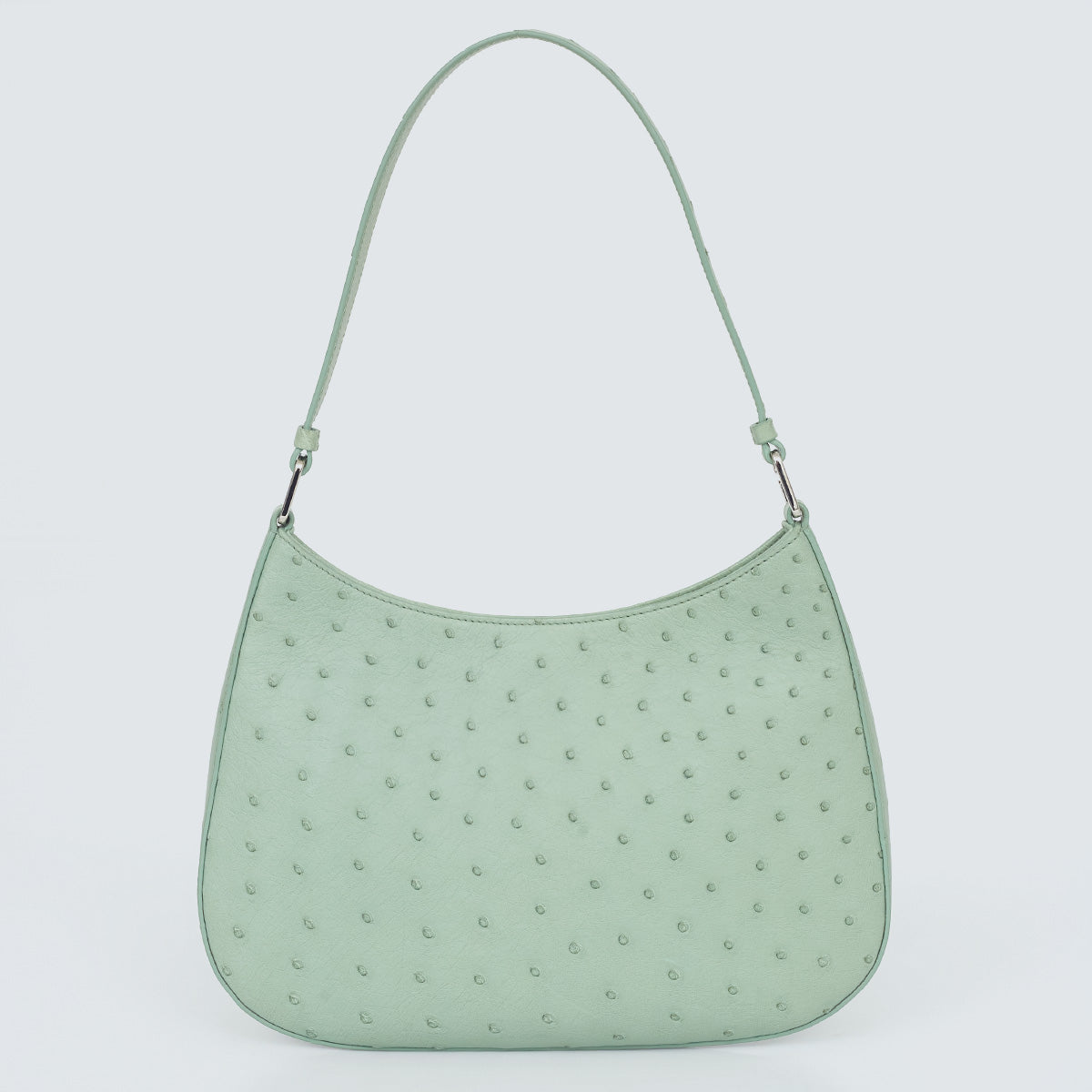 Bolsa Prada Cleo Avestruz Verde Água