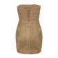 Vestido Tomara que Caia Herve Leger Dourado TAM. PP BR