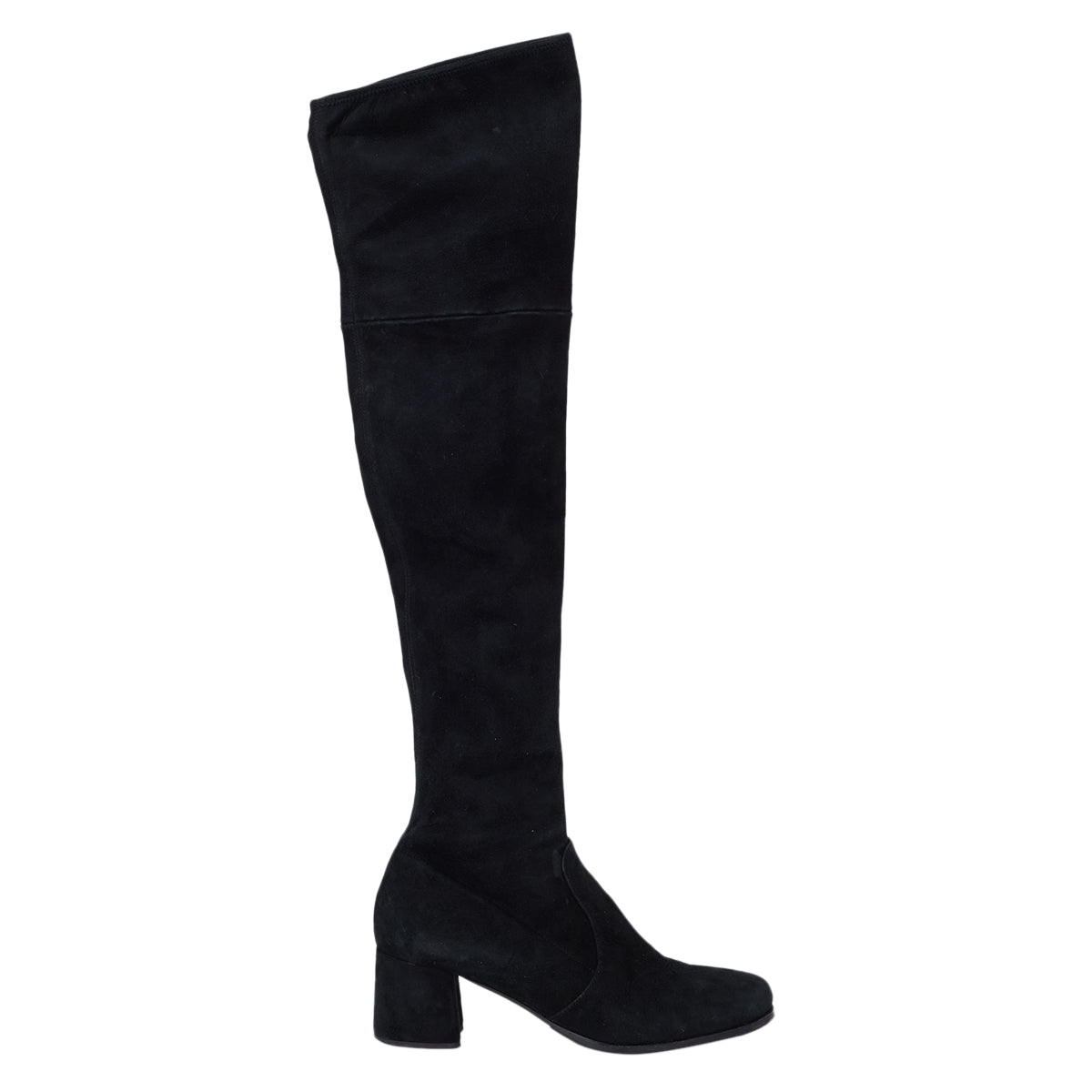 Bota Prada Over the Knee Preta Tam. 38 Br