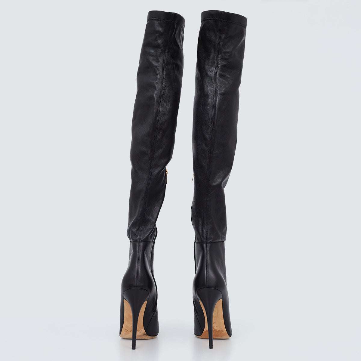 Bota Jimmy Choo Over the Knee Preta Tam. 39 Br