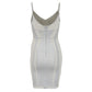 Vestido Herve Leger Cinza Tam. PP Br