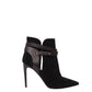 Ankle Boot Burberry Camurça Preta TAM. 37 BR