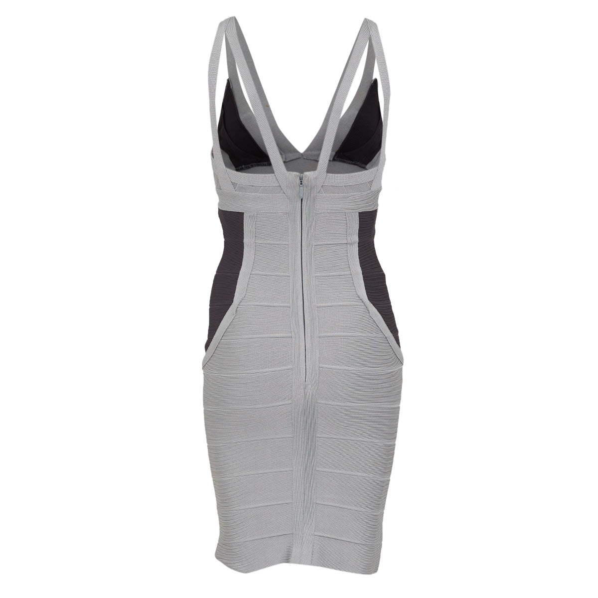 ⁠Vestido Herve Leger Cinza Tam.PP Br