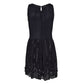 ⁠Vestido Red Valentino Paetês Preto Tam. P Br