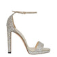 Sandalia Jimmy Choo Glitter Prata Tam. 38 Br