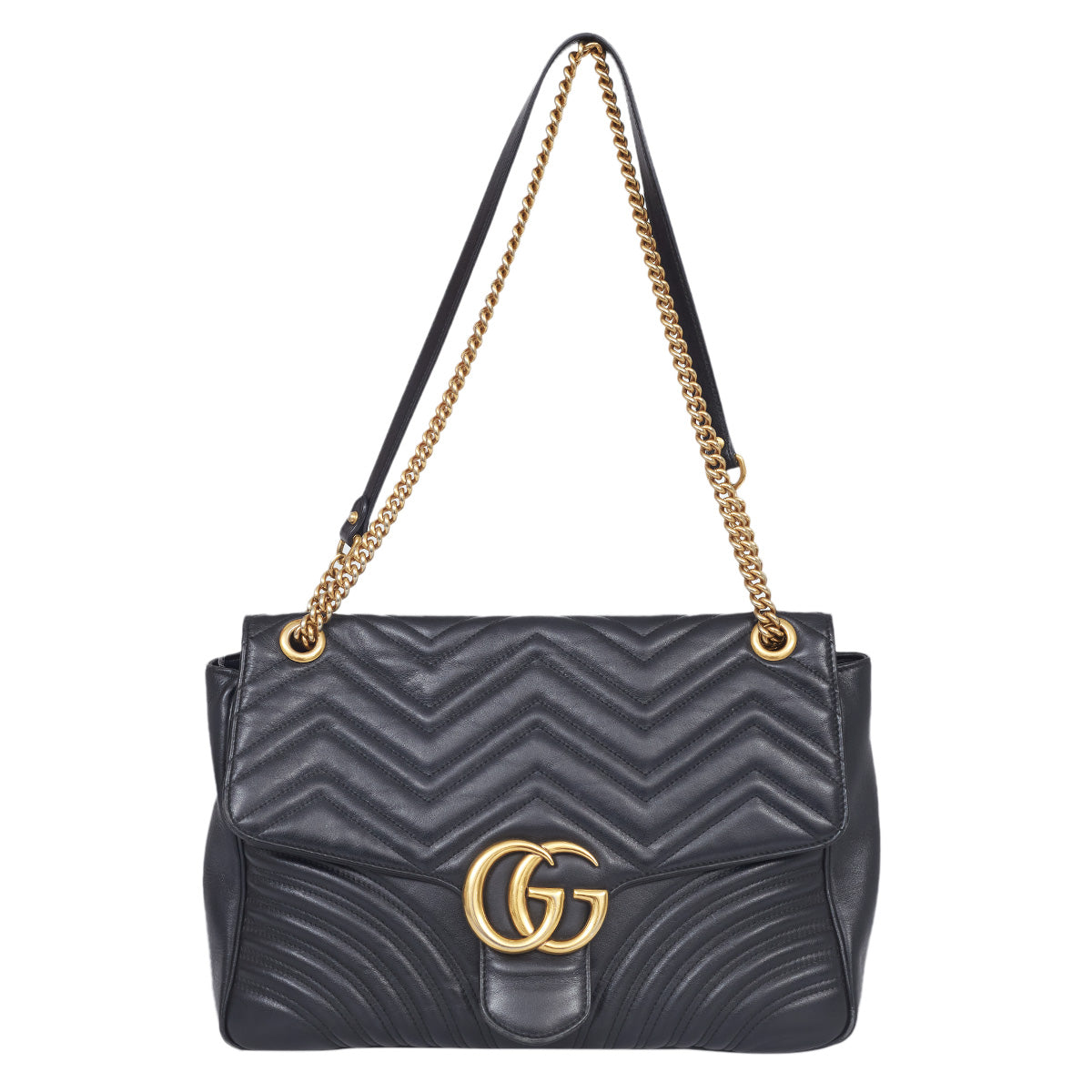 Bolsa Gucci Marmont GG Matelassê Preta