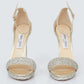 Sandalia Jimmy Choo Glitter Prata Tam. 38 Br