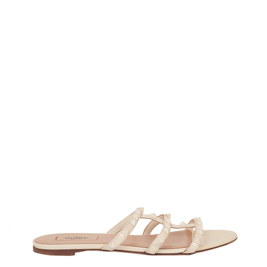 Rasteira Valentino Off -White Rockstud  TAM. 37 BR