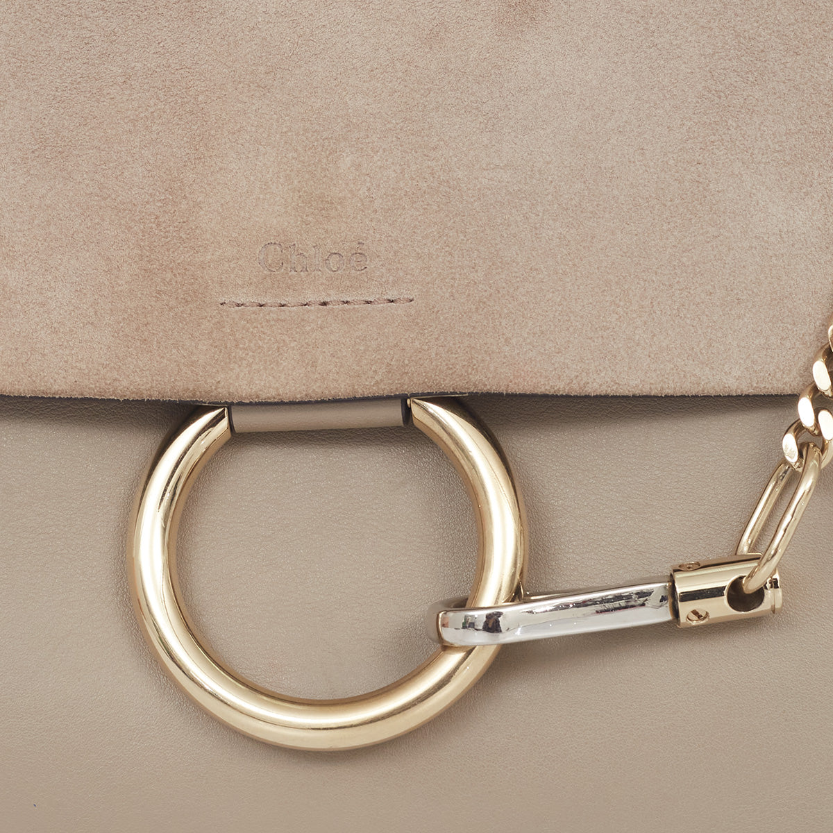 Bolsa Chloé Faye Bag Cinza