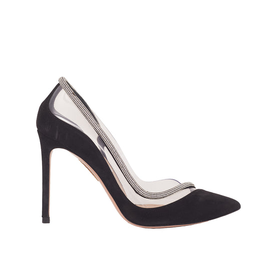 Scarpin Aquazzura Preto com Brilho TAM. 35 BR