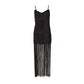 Vestido Dolce & Gabbana Preto com Franjas TAM. 40 BR