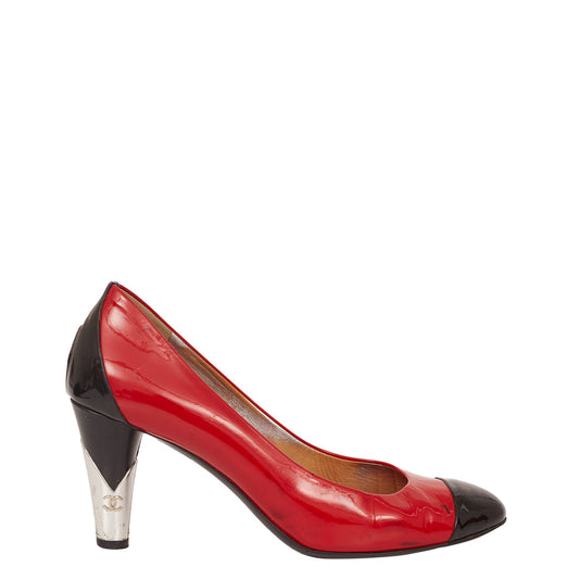 Scarpin Chanel Verniz Vermelho TAM. 37,5 BR