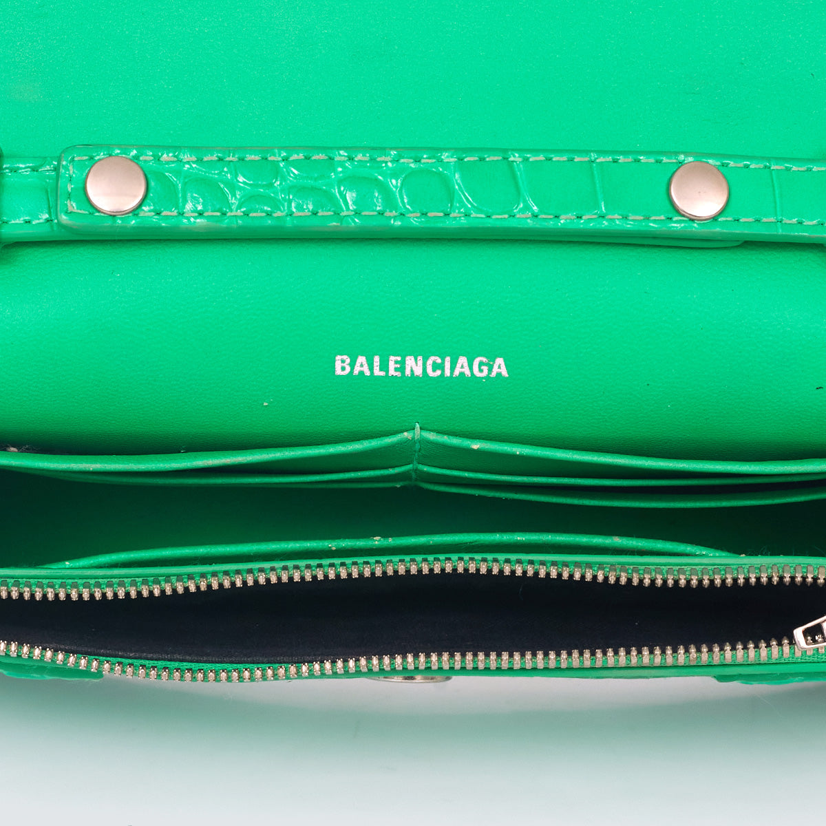 ⁠Bolsa Balenciaga Hourglass Verde