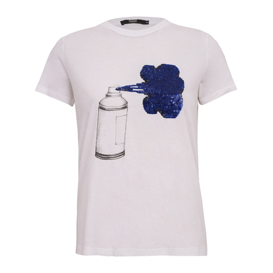 Camiseta Markus Lupfer Lantejoula Azul TAM. P BR