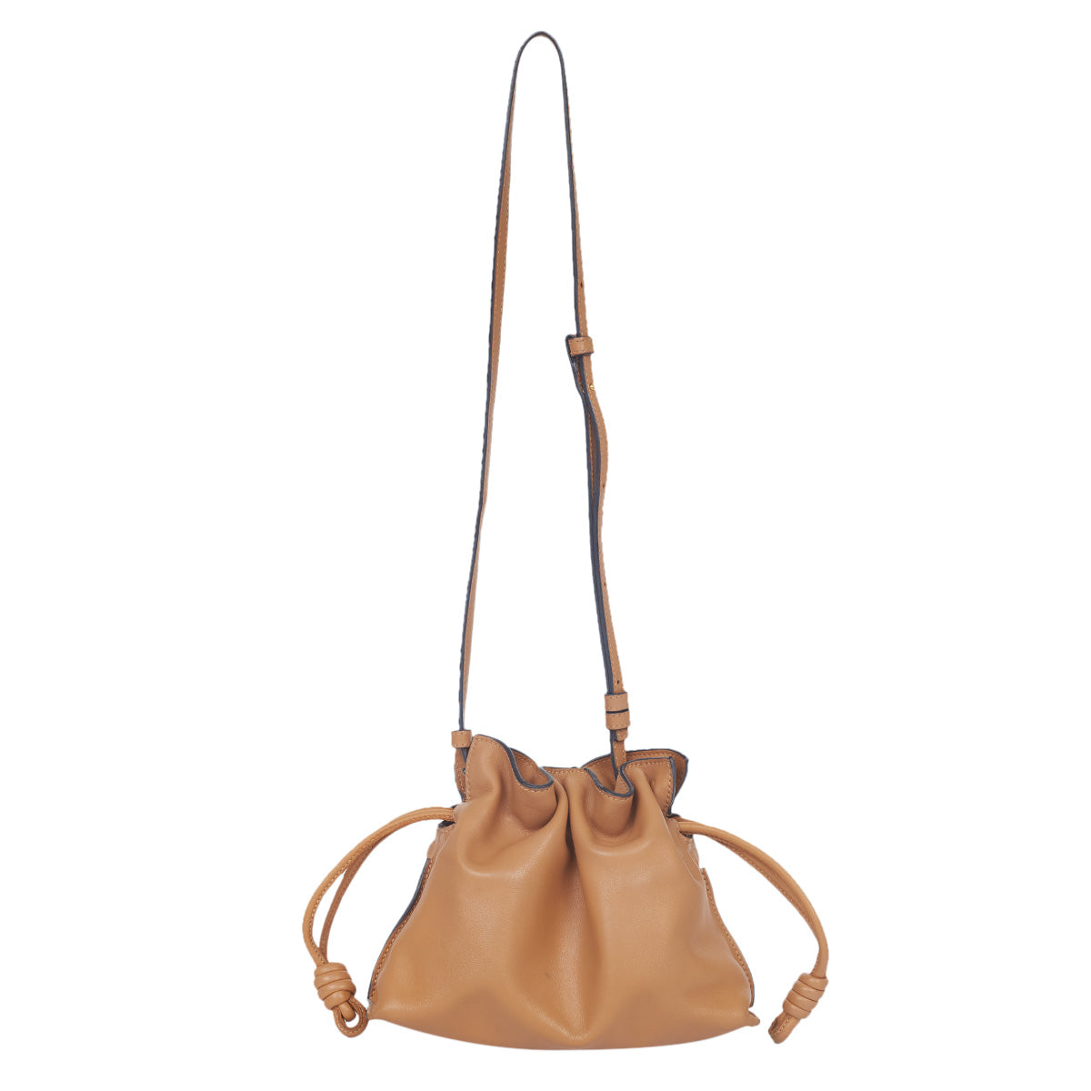 Bolsa Loewe Flamenco Mini Marrom