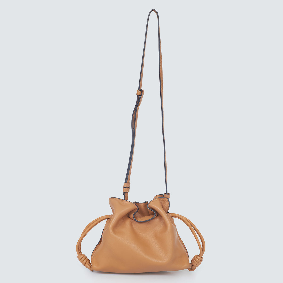 Bolsa Loewe Flamenco Mini Marrom