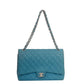 Bolsa Chanel Double Flap Maxi Azul