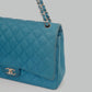 Bolsa Chanel Double Flap Maxi Azul