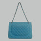 Bolsa Chanel Double Flap Maxi Azul