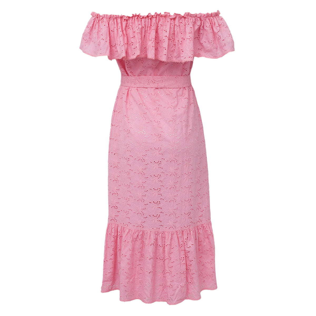 Vestido Lisa Marie Fernandez Rosa Bordado Tam. 38 Br